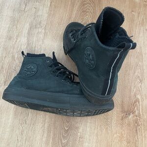 Converse Chuck Taylor All Star Waterproof Leather Black High-Tops